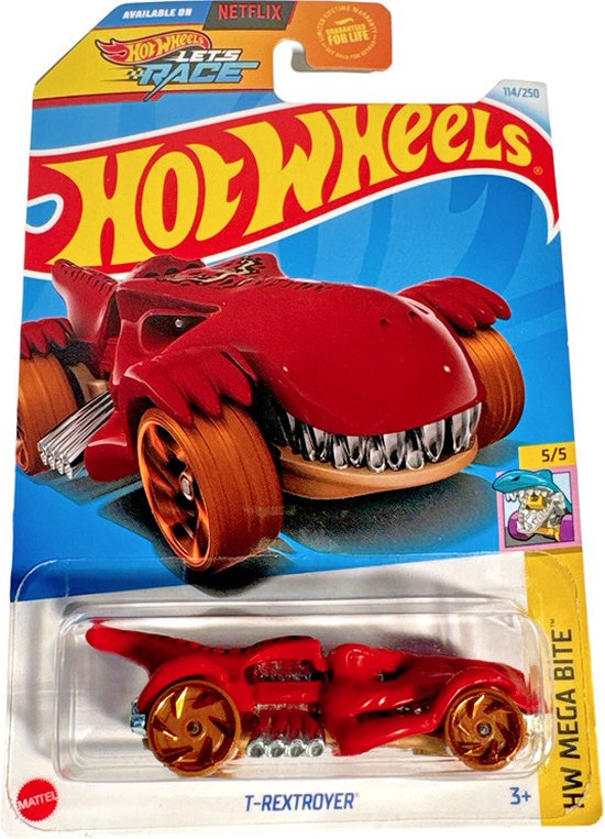 HOT WHEELS T-REXTROYER RED 114/250 1:64 HW MEGA BITE 5/5 van Hot Wheels