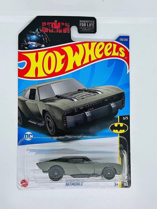 Hot Wheels - The Batman - Batmobile - Dodge Charger - Robert Pattinson - Dark Grey/Green van Hot Wheels