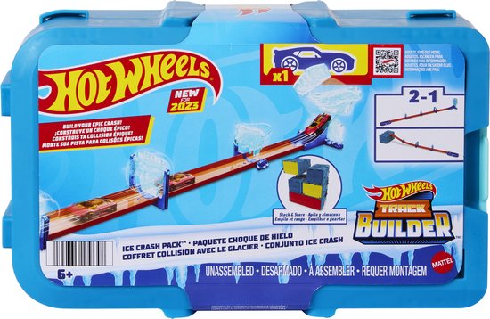 Hot Wheels Track Builder IJzige Crashset van Hot Wheels