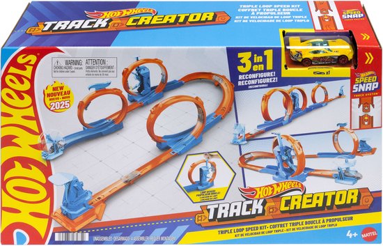 Hot Wheels Track Creator Set met Drievoudige Looping van Hot Wheels
