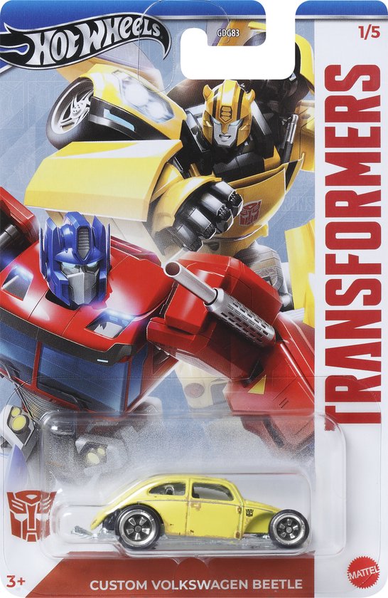 Hot Wheels Transformers HRV58, Voertuig, 3 jaar, Metaal, Kunststof, Geel van Hot Wheels