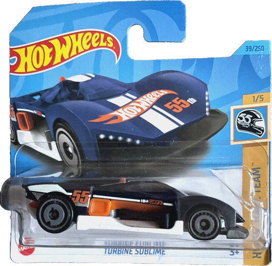 HOT WHEELS TURBINE SUBLIME 39/250 BLUE 1:64 HW 55 RACE TEAM 1/5 van Hot Wheels
