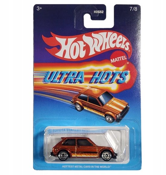 Hot Wheels Ultra Hots '81 Toyota Starlet KP61 JBY66 - Schaal 1:64 van Merkloos