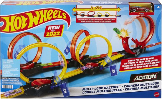 Hot Wheels Wedstrijd met meerdere loopings van Hot Wheels