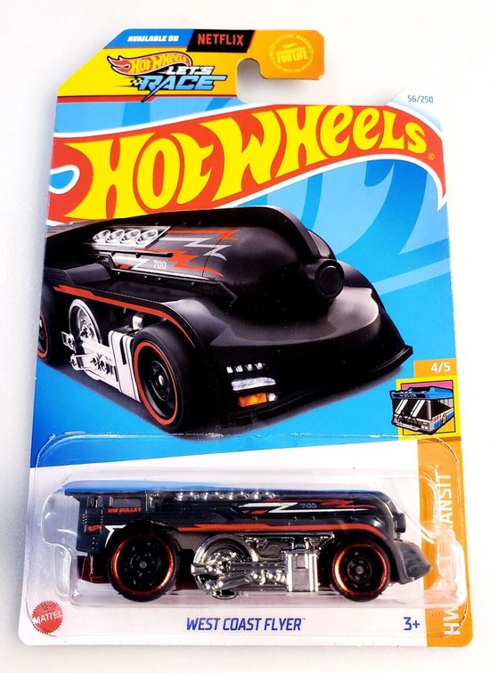 HOT WHEELS WEST COAST FLYER 56/250 (1:64) HW FAST TRANSIT 4/5 van Hot Wheels
