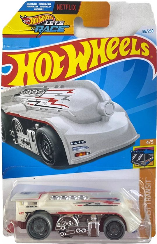HOT WHEELS WEST COAST FLYER WHITE 56/250 (1:64) HW FAST TRANSIT 4/5 van Hot Wheels