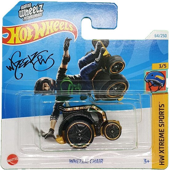 HOT WHEELS WHEELIE CHAIR BLACK/CARAMEL 64/250 1:64 HW XTREME SPORTS 3/5 van Hot Wheels