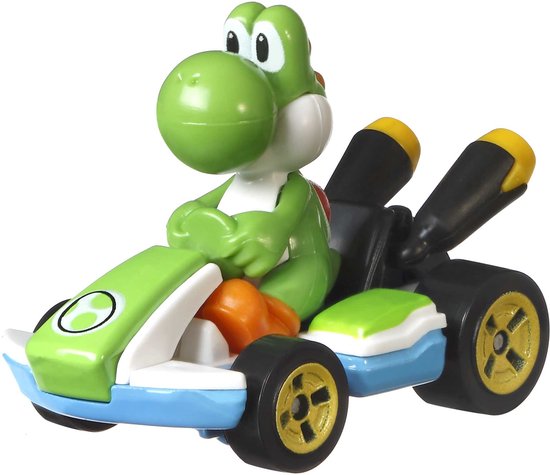 Hot Wheels YOSHI STANDARD KART Vehicle, Auto, 3 jaar, Zwart, Blauw, Groen, Wit van Hot Wheels