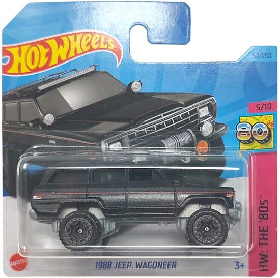 Hotwheels 1988 Jeep Wagoneer Black 52/250 (1:64) 5/10 van HotWheels