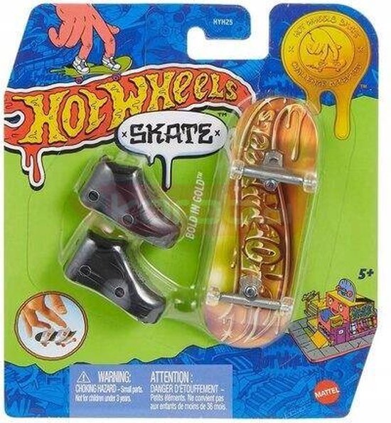 Hotwheels skate GOLD vingerskateboard van HotWheels