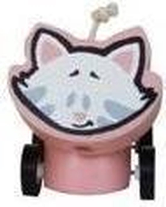 Houten Pullback Auto Buurpoes van Woezel & Pip