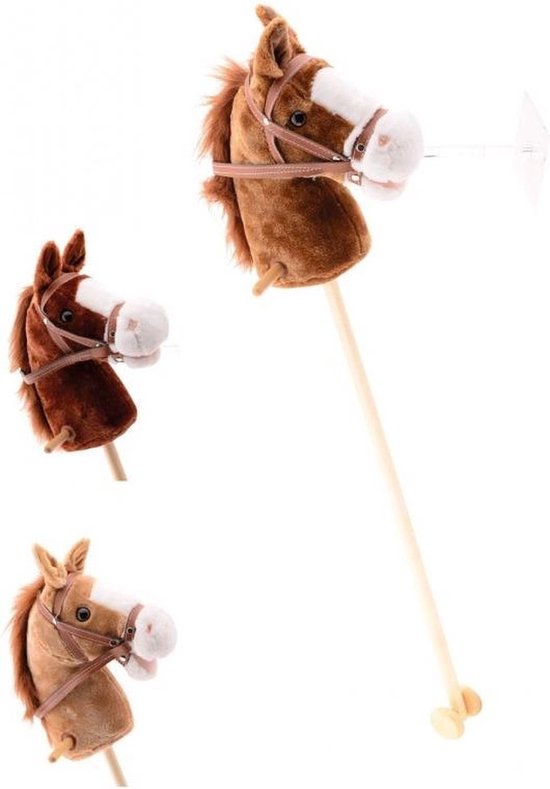 Houten Stokpaard met Geluid van Angel Toys