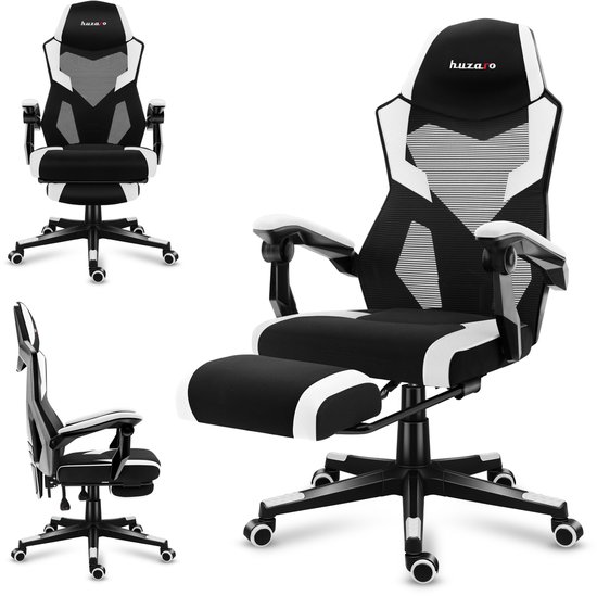 Huzaro Combat Serie - Gamingstoel - Wit - FlexiBack - TitanPad