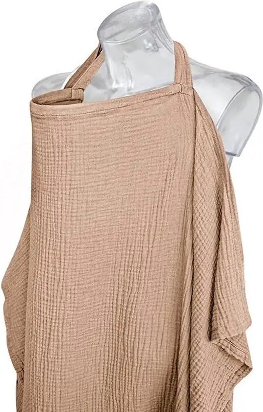 Hydrofiele Borstvoedingsdoek - Voedingsdoek - Afschermdoek - Bruin van Hydrofiel