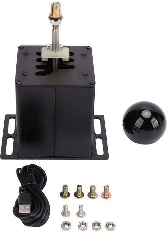 Inovra - 6 R PC USB Simulator Shifter - Realistische Gaming Shifter - Zwart - Schakelen als een Pro - Compatibel met G29 G27 G25 G920 T300RS GT