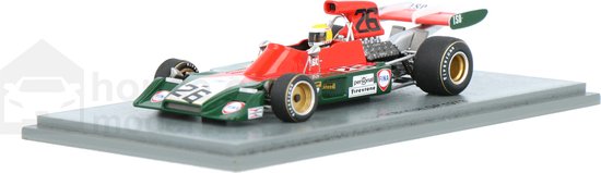 Iso IR Spark Modelauto 1:43 1973 Graham McRae Iso S7572 British GP Schaalmodel van Spark