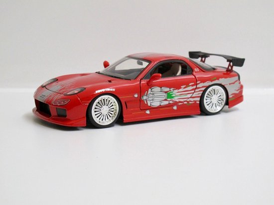 Jada Toys 1/24 Dom's Mazda RX-7 uit de film The Fast & the Furious van Jada Toys