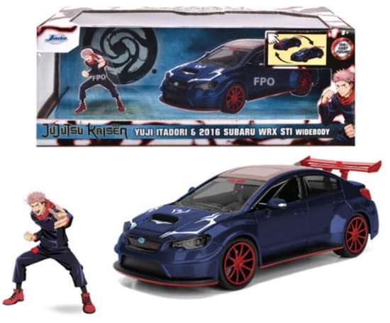 Jada Toys Jujutsu Kaisen Diecast Model 1/24 2016 Subaru WRX STI Vehicles van Merkloos