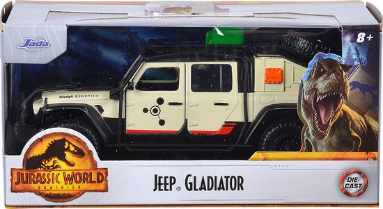 Jada Toys - Jurassic World 2020 Jeep Gladiator - 1:32 - Schaalmodel - Metaal - Die-cast - Speelgoedvoertuig van Jada Toys