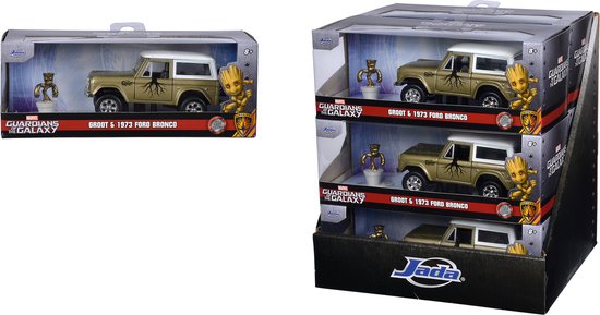 Jada Toys - Marvel, Guardians of the Galaxy - Groot - 1973 Ford Bronco - 1:32 - Schaalmodel - Metaal - Die-cast - Speelgoedvoertuig van Merkloos