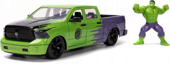 Jada Toys Marvel Hulk 2014 Ram 1500 1:24, Auto, 8 jaar, Metaal, Groen van Jada Toys