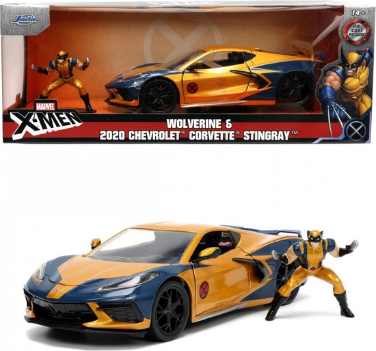 Jada Toys Marvel X-Men Wolverin Chevy Corvette van Jada Toys