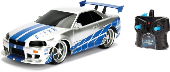 Jada Toys - RC Fast & Furious Nissan Skyline GTR 1:16 - Op afstand bestuurbare auto - miniatuurvoertuig - radiografische auto van Jada Toys