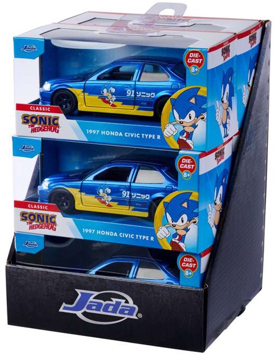 Jada Toys - Sonic 1997 Honda Civic Type-R 1:32 van Jada Toys