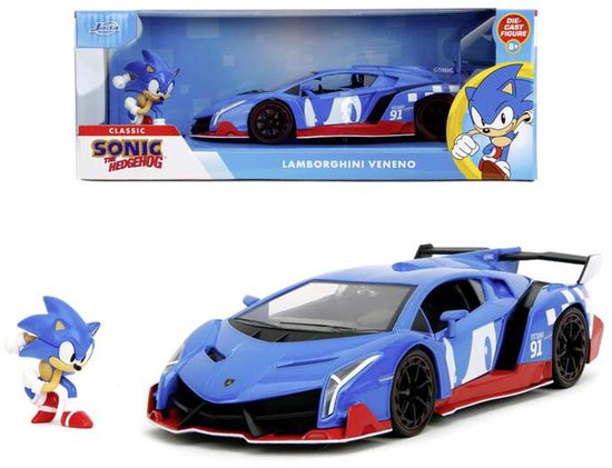 Jada Toys - Sonic Lamborghini Veneno 1:24 - 9335433314R00 van Jada Toys