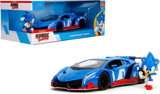 Jada Toys - Sonic The Hedgehog - Lamborghini Veneno - 1:24 van Jada Toys