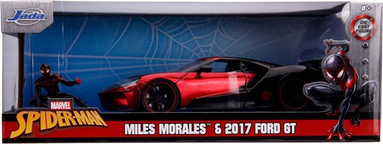 Jada Toys Spider-Man Diecast Model 1/24 2017 Ford GT Miles Morales Vehicles van Jada Toys
