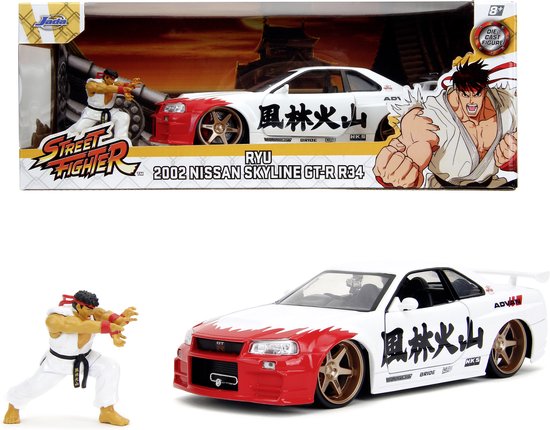 Jada Toys - Street Fighter - Nissan Skyline GTR - Vanaf 8 jaar - 1:24 van Jada Toys