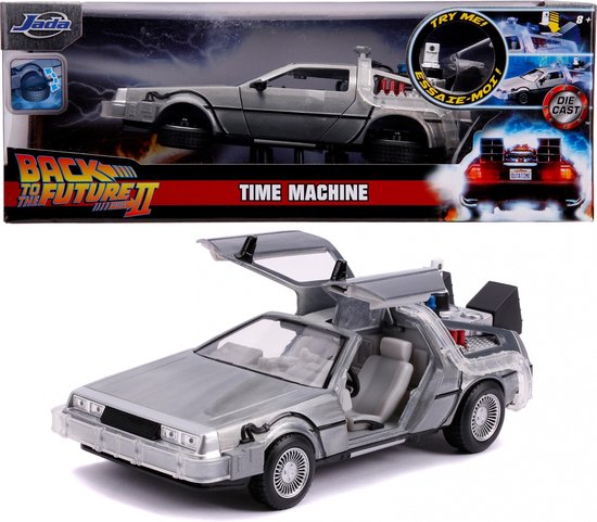Jada Toys - Time Machine Back to the Future 2 1:24 - Die-cast - Vanaf 8 jaar - Speelgoedvoertuig van Jada Toys