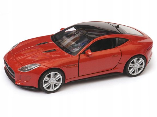 Jaguar F-Type Coupe Modelauto 1:34-39 Welly Nex Oranje van Welly