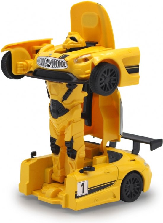 Jamara Transformer Auto Mercedes-amg Gt3 14 Cm Die-cast Geel van Jamara