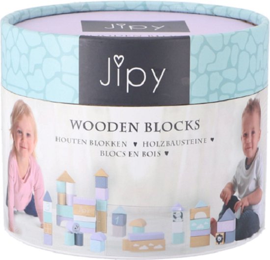 Jipy Blokkenton hout uni 48 delig van Jipy