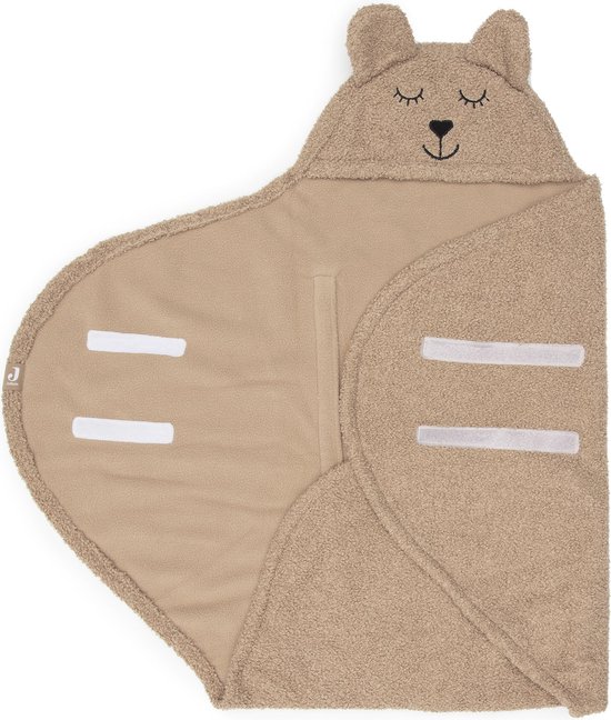 Jollein Wikkeldeken Bear Boucle Biscuit van Jollein