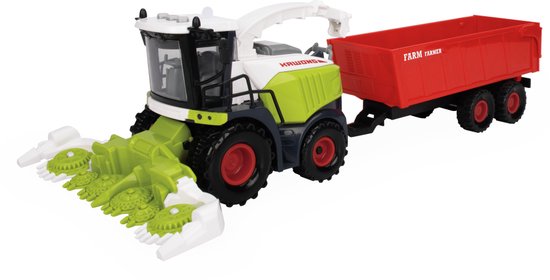 JollyVroom Harvester + Trailer van Rolly Toys