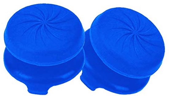 Joystick Doppen voor PS4 en PS5 - Silicone Thumbstick Grip voor Verbetering van Nauwkeurigheid en Controle, 2 Stuks, Blauw van ZedLabz