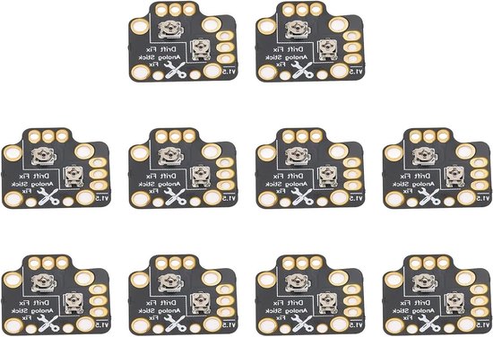 Joystick Drift Reparatie - Controller Onderdelen - Gaming Ervaring Verbeteren - Verstelbare Componenten - 1.9x1.8x0.2cm - Zwart van Merkloos