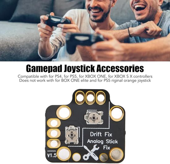 Joystick Drift Reparatie - Kalibratiebord - Controller Herstellen - Verstelbare Onderdelen - 1.9x1.8cm - Zwart van Merkloos