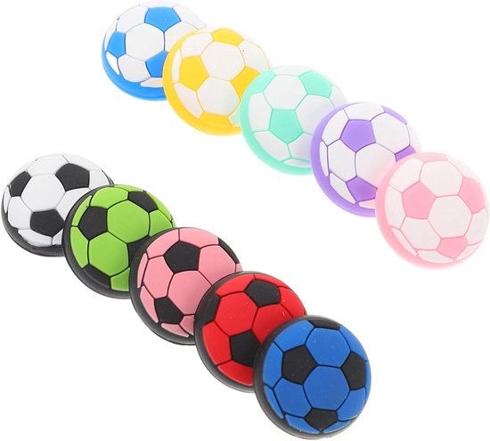 Joystick Grips - Duimstick Covers - Verbeteren Gamecontrole - Voetbalthema Decoratief - 10 Stuks - Diverse Kleuren