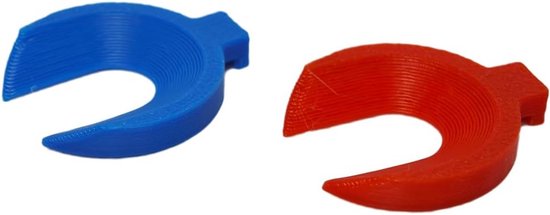 Joystick Sloten - Controller Grip - Voorkomt Drift - Specifiek Ontwerp - 24x26x10mm - Donkerblauw+rood