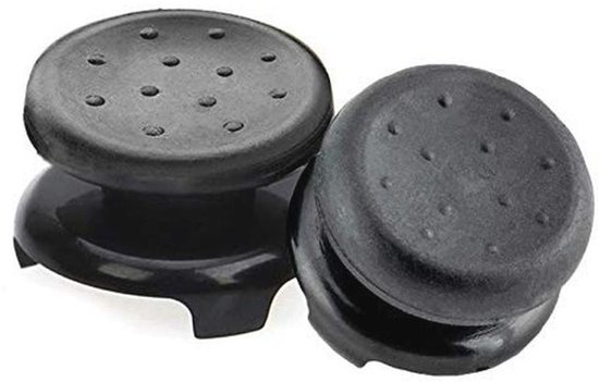 Joystick Thumb Grips voor PS4 en PS5 - Siliconen Thumbstick Caps voor Verbeterde Richten en Nauwkeurigheid (2 Stuks, Zwart) van Merkloos