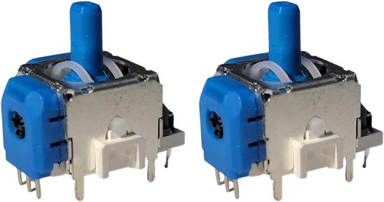 Joystick Vervanging - Analoge Stick - Controller Reparatie - Elektromagnetisch Anti-Drift - 2 Stuks - Zwart