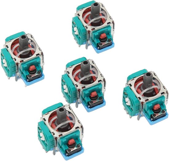 Joystick voor Game Controller - Analoge Stick - Games Spelen - Premium ABS Materiaal - 5 stuks - Zwart van Merkloos
