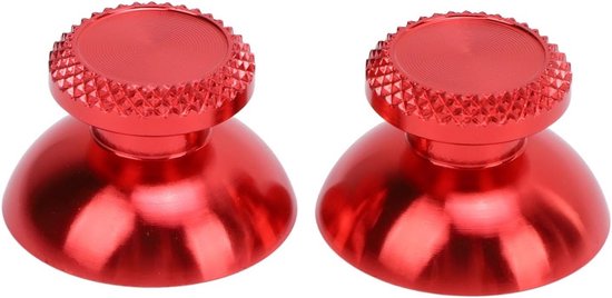 Joystickdoppen - Duimknoppen - Controller Upgrades - Aluminiumlegering - 9x5x2 cm - Rood van Merkloos