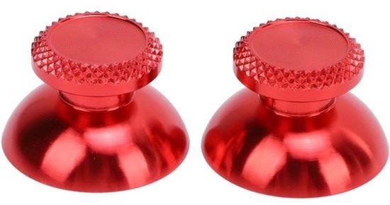 Joystickdoppen - Duimknoppen - Controller Upgrades - Aluminiumlegering - 9x5x2 cm - Rood