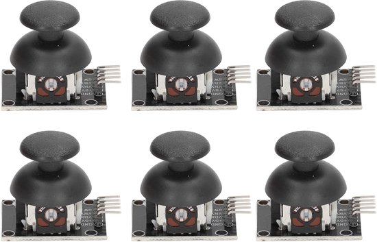 Joysticksensormodule - Gamecontroller Y Assen - Robotica Bediening - Dubbele Assen Output - DC 3.3V-5V - Zwart van Merkloos