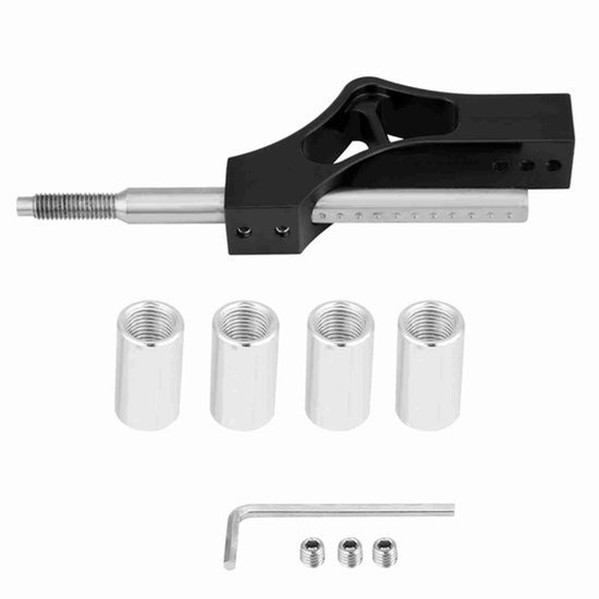 KARZO - Verstelbare hendelverlenging van aluminium en roestvrij staal voor handmatige versnellingspook, duurzaam en eenvoudig te monteren voor betere grip en controle van Merkloos